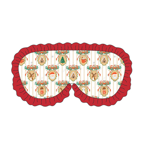 Vestiti abbinati fratelli invernali pigiama con stampa natalizia pigiama personalizzato per ragazze maschera per gli occhi in cotone a manica lunga Set per bambini - Product Image 6