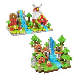 Cubes de construction magnétiques industriels Happy Farm, jouets éducatifs sensoriels STEM, blocs de construction en plastique, jouets créatifs à empiler - Product Image 2
