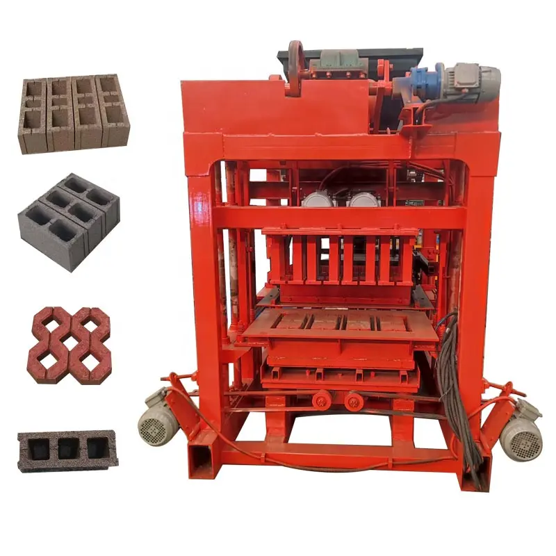 Kostengünstige halbautomatische Zementblock-Herstellungsmaschine manuelle ineinandergreifende Ziegelmaschine Ziegellegungspreis