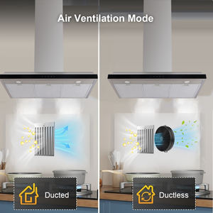 MONI <span class=keywords><strong>Hotte</strong></span> de cuisine rétractable à montage mural de luxe personnalisée en usine Extracteur moderne et intelligent pour restaurant Détecteur de fumée pour cheminée - Product Image 3