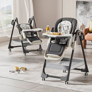 Chaise haute pour bébé, siège <span class=keywords><strong>d</strong></span>'<span class=keywords><strong>appoint</strong></span> pour la salle à manger, chaises hautes et balançoires réglables 2 en 1 pour bébé - Product Image 1