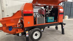 Bomba de Concreto con Motor Diésel <span class=keywords><strong>Tatooine</strong></span> Montada en Remolque, Alto Rendimiento, Motor de Partículas de 30 mm, 22 M/H, Alto Momento de Carga, 45 KW de Potencia - Product Image 2
