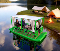 Bateaux électriques de loisirs commerciaux en forme de bambou pour parcs, bateaux de luxe pour loisirs aquatiques, importés en plastique LLDPE pour rivières, lacs et parcs aquatiques
