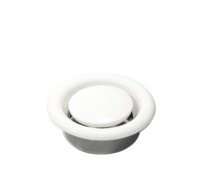 100mm RVS schijfventiel ronde plafondventilatie diffuser met modern design voor buiten- en kelder HVAC-koeling