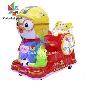 Machine de jeu pour enfants à monnayeur, style mignon de personnages de dessins animés, balançoire électrique à monnayeur la plus vendue - Product Image 1