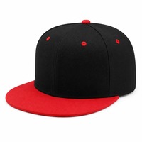 Casquette de baseball sportive haut de gamme à visière plate, style bicolore, en pur coton, décontractée pour hommes et femmes