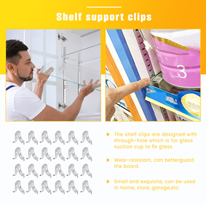 Clip en métal trou horizontal <span class=keywords><strong>colonne</strong></span> vitrine étagère support accessoires trou horizontal <span class=keywords><strong>colonne</strong></span> - Product Image 6