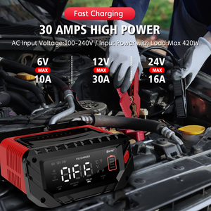 Chargeur de batterie au lithium portable HTRC 30A super rapide 12V 24V AC pour voiture, norme internationale, automatique, multi-protection, sécurité - Product Image 3