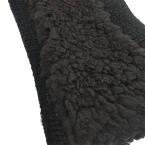 Fascia invernale in peluche a doppio stile europeo americano a maglia ornamento per capelli pattinatore <span class=keywords><strong>donna</strong></span> caldo per le <span class=keywords><strong>gambe</strong></span> - Product Image 6