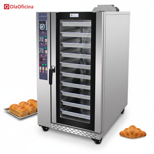 Four à convection à gaz de taille compacte pour petite cuisine, flux thermique de 10 kW/h, parfait pour boulangerie, café, <span class=keywords><strong>pizzeria</strong></span>, facile à utiliser et à nettoyer - Product Image 1