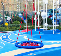 Accessoire de balançoire en corde en métal robuste, coloré et ludique, pour parcs à trampolines intérieurs/extérieurs, vente en gros usine