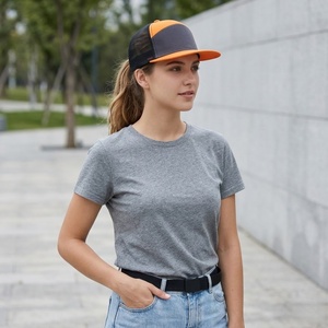 Custom Cotton Snapback Hat Blank Flat Brim Baseball <b>Cap</b> Adjustable Mesh Back <b>Trucker</b> Hats <b>for</b> <b>Men</b> Women Wholesale Bulk <b>Caps</b> - Product Image 6