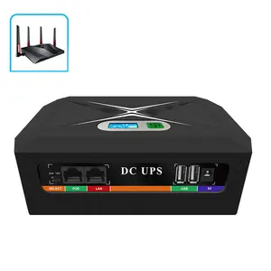 Công suất cao sao lưu 18650 lithium pin DC 24V 5A USB 5V 12V 2.5A đầu ra mini UPS cho Router UPS