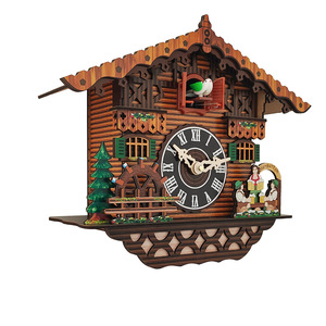 Reloj de Pared de Cuco Moderno de Diseño Nórdico, Funciona con Batería, Decoración con Forma de Casa - Product Image 5