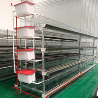 Cage verticale en acier galvanisé en forme de H empilée pour poulets de chair nouvelle condition poulailler ferme oiseau couche batterie Cages