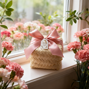 Cestas de Bambú Tejidas a Mano Únicas, Regalo para Invitados de Boda, Novia, Damas de Honor, Bolso con Decoración de Lazo - Product Image 4