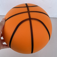 Meilleures ventes 7 #   Ballon de basket silencieux en mousse souple et rebondissante pour l'intérieur, jouet sportif unisexe de 24 cm, ballon anti-stress en éponge