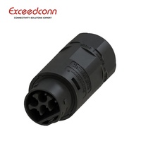 Connecteurs solaires chinois, câble de connexion à 5 broches, indice de protection IP68, 25A 500V AC, pince à vis pour onduleur triphasé