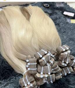 Extensiones de Cabello con Cinta Adhesiva, Cabello Remy Liso de Alta Calidad, Vietnam, Extensiones de Cabello Humano 100% Virgen con Precio de Mayoreo - Product Image 3