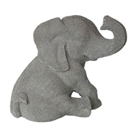 Décoration d'intérieur en gros, sculpture d'animal en résine, figurine de léopard en argent électro-plaqué, statue de panthère en polyrésine avec strass