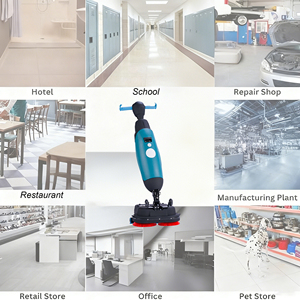 Máy chà sàn mini gấp gọn, máy chà sàn điện dùng để đánh bóng sàn bê tông cho diện tích nhỏ - Product Image 5