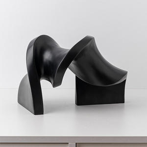 Simple moderne scandinave créatif résine géométrique <span class=keywords><strong>distorsion</strong></span> ornement artistique abstrait décoration de la maison hôtel fête décoration - Product Image 3