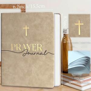 Custom Lined Gratitude Journal Leather Prayer Hardcover Notebook A5 Size Thread Sewing Bound 80 Sheets Manufacturer - Product Image 4