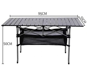 Léger randonnée BBQ <span class=keywords><strong>plage</strong></span> Camping pliable <span class=keywords><strong>Table</strong></span> de randonnée petit pliant Camping en plein air aluminium Mini pique-nique Portable bureau - Product Image 2