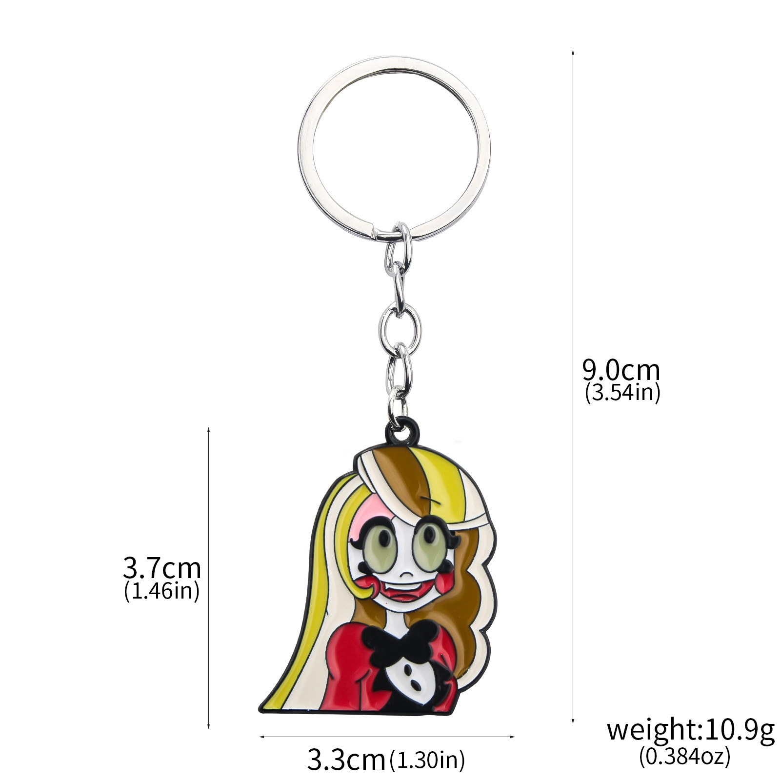 Chukamalilayi Lot de 8 porte-clés de dessin animé Hazbin Hotel - Figurine Alastor et Lucifer Morningstar