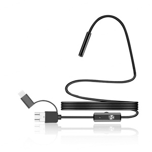 3in1 USB <b>Industrial</b> Endoscopic <b>Camera</b> 5mm High Definition <b>Camera</b> Detection Portable Flexible Borescope Inspection OTG - Product Image 2