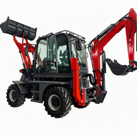 Mesin Backhoe Loader HDL-20 3.5T dengan Kecepatan Perjalanan 35km/jam, Mesin Yuchai 42KW, Kapasitas Bucket 0.5m³