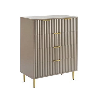 Tallboy <strong>Tall</strong> Boy Chest <strong>of</strong> <strong>Drawers</strong> Living Room Hallway Furniture Wooden Fluted 5 <strong>Drawer</strong> Dresser for Bedroom - Product Image 5