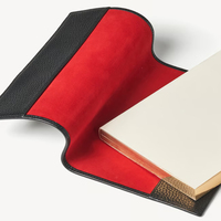 Carnet de notes personnalisé Cossni Premium en cuir véritable, motif galet, logo personnalisé, A5, rechargeable, carnet de luxe