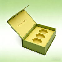 Boîte cosmétique rigide de luxe avec logo personnalisé - Boîte cadeau magnétique avec insert en mousse, boîte en papier personnalisée pour maquillage et parfum