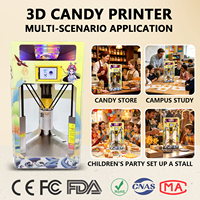 Impresora 3D de Alimentos con Control Táctil Inteligente TH3D-170A, Máquina para Hacer Dulces, Chocolates y Piruletas 3D con Logotipo Personalizado y Software Gratuito