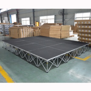 Plateforme de scène modulaire légère et portable en aluminium, utilisée pour le chœur. - Product Image 2