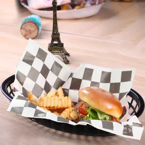 टिकाऊ प्लास्टिक पर्यावरण के अनुकूल रेस्तरां फल फ्राइज़ BBQ हैमबर्गर फास्ट फूड धारक टोकरी