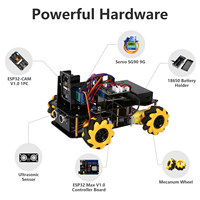 ACEBOTT - Kit de Robótica Educativa STEM Hecho en China, Coche Robótico Visual, Proyecto de Codificación DIY para la Escuela, Kits de Robótica ESP32 WIFI APP para Arduino