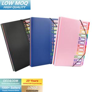 Hochwertige Großraum-Aktentasche mit 12 Fächern Dokumentenschutztasche Neue Farbige Ablageprodukte Indexseite PP Klassifiziert - Product Image 1