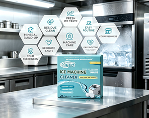 Tablettes Nettoyantes Universelles pour Machines à Glaçons – Détartrant Doux Élimine la Moisissure et les Accumulations Minérales pour Améliorer le Goût de la Glace – Non Toxique - Product Image 6