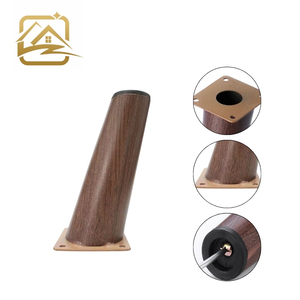 Precio de fábrica: Patas de sofá de metal cilíndricas cónicas doradas de 10cm/12cm/15cm/18cm, patas de hierro duraderas para sofá, cama y armario. - Product Image 2