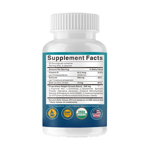 वयस्कों के लिए विटामिन डी कैल्शियम जस्ता के साथ शरीर में वृद्धि हुई कैप्सूल - Product Image 6