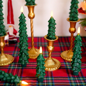 Nuevas Velas <span class=keywords><strong>LED</strong></span> Cónicas para Árbol de Navidad 2026 con Control Remoto de 10 Teclas, Velas Electrónicas para Árbol de Pino, Luz Ambiental Navideña, Decoración, Venta al por Mayor de Fábrica - Product Image 2
