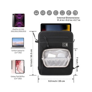 男士12.9英寸iPad背带经典超薄防水立式平板电脑包耐用柔软防护风格 - Product Image 4