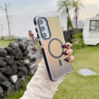 NOUVEAU Étui de téléphone en métal avec protection d'objectif pour Samsung Galaxy A56 A36 A26 A16 A06 A55 A54 A53 A35 A34 5G 4G, compatible charge sans fil, coque à changement de couleur