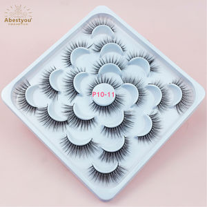 Abestyou卸売15 MM 3Dミンクまつげフルストリップラッシュ包装箱付きプライベートラベルベンダー - Product Image 3