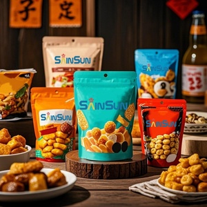 Nuts Peanuts Food <b>Packaging</b> Resealable Ziplock Stand up Doypack Plastic Cashew Nuts <b>Packaging</b> <b>Bag</b> With Logo - Product Image 1