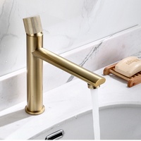 Robinet de lavabo de salle de bain moderne de haute qualité, en laiton, à trou unique, à poignée unique, à montage sur pont, avec fonction eau chaude et froide, valve en céramique