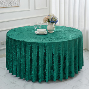 Tovaglia Moderna in Poliestere per Hotel, Spessa, Grande, Tinta Unita, in Velluto, per Banchetti Nuziali, Vendita all'Ingrosso - Product Image 1