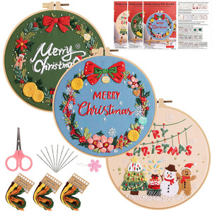 Punch principiante kit <span class=keywords><strong>bordado</strong></span> dibujos animados regalo de Navidad <span class=keywords><strong>bordado</strong></span> artesanías al por mayor personalizado <span class=keywords><strong>punto</strong></span> de <span class=keywords><strong>cruz</strong></span> aguja <span class=keywords><strong>bordado</strong></span> arte Kit - Product Image 1